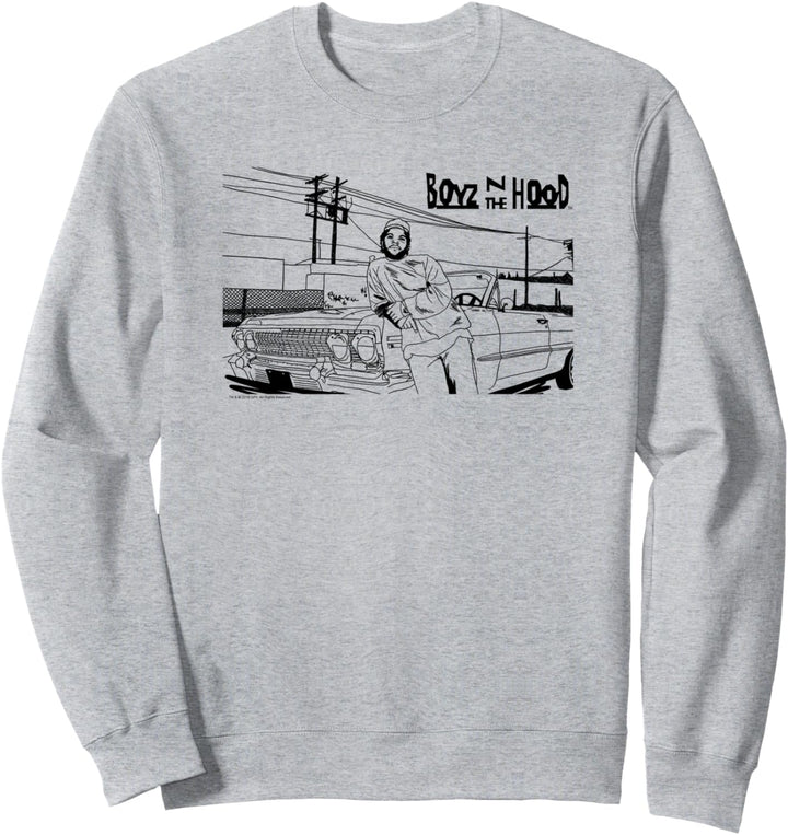 Boyz n the Hood Skizzenhaft 1C mit Logo Sweatshirt