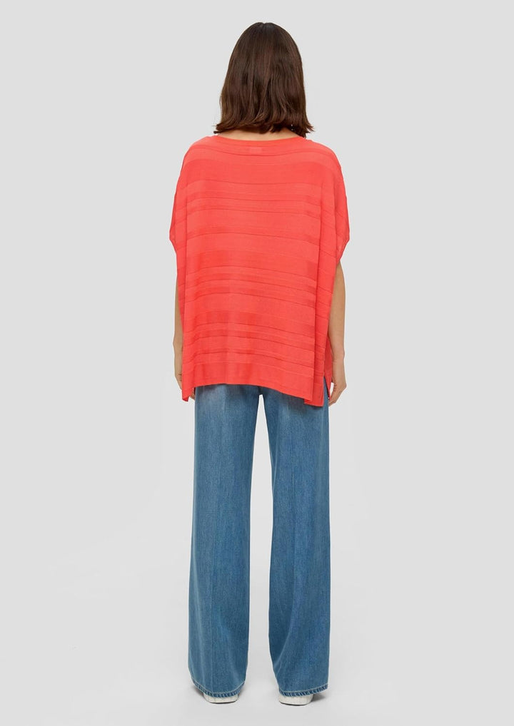s.Oliver Damen Poncho Einheitsgrösse 2590_orange, Einheitsgrösse 2590_orange