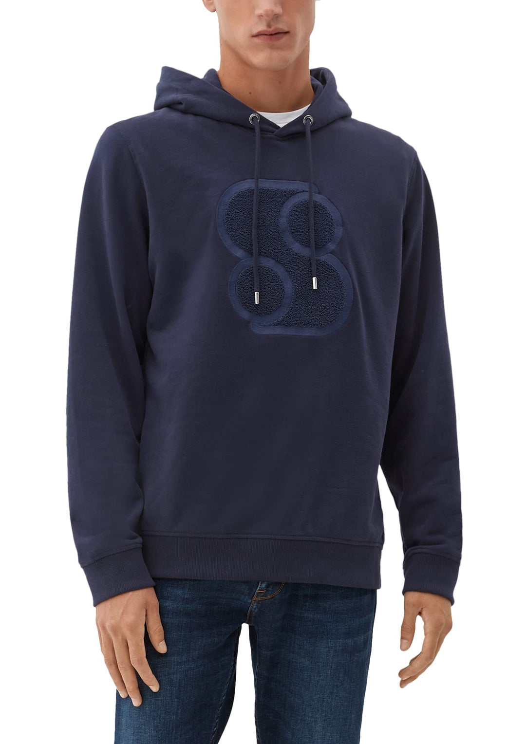 s.Oliver Herren Sweatshirt Langarm L Blau, L Blau