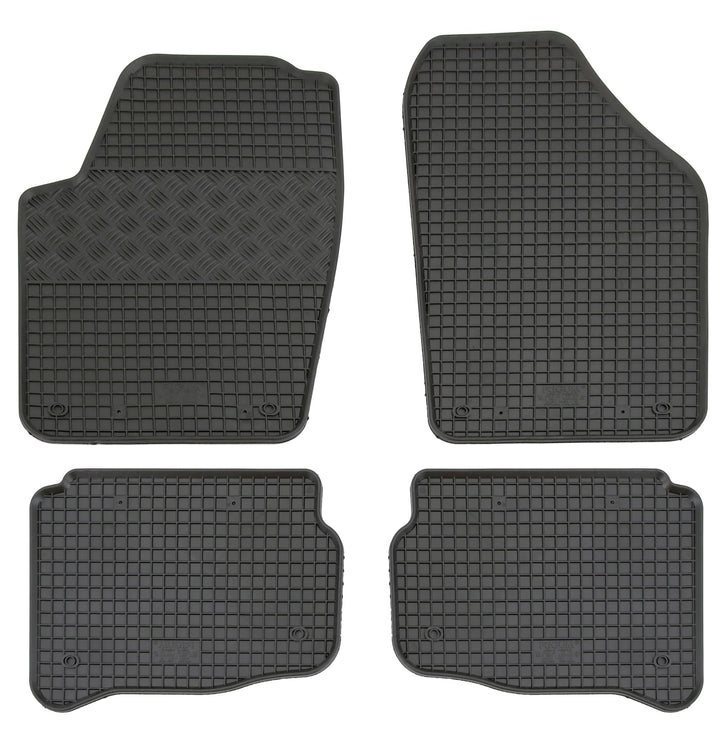 Gummi Fussmatten Set, 4teilig, Gummifussmatten Gummimatten Matten