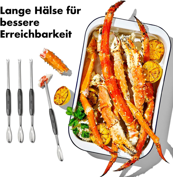 OXO Good Grips 4er-Pack Meeresfrüchtegabeln Meeresfrüchte-Picke, Meeresfrüchte-Picke