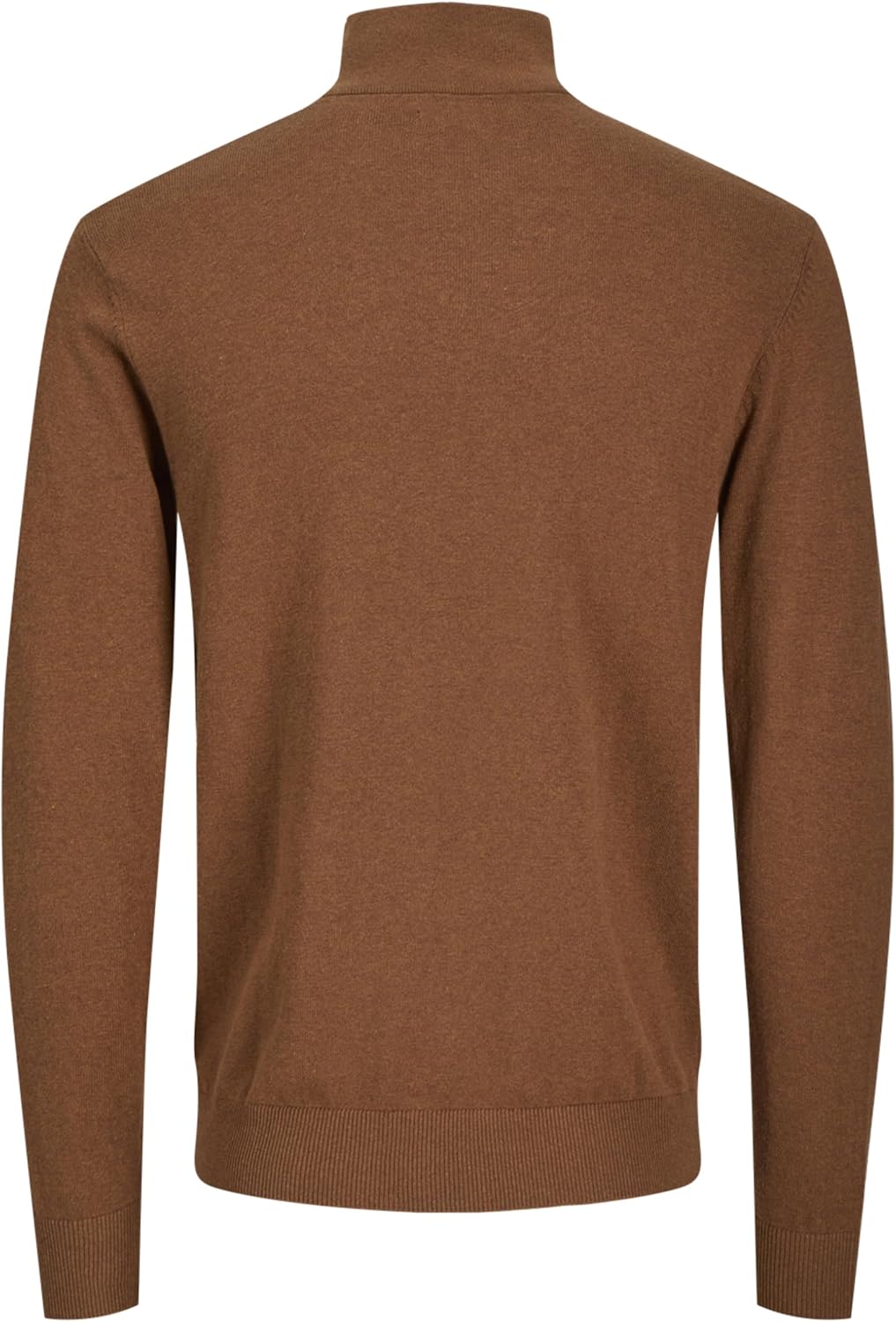 JACK & JONES Male Strickjacke mit Viertelreissverschluss Einfarbig Strickjacke mit Viertelreissversc