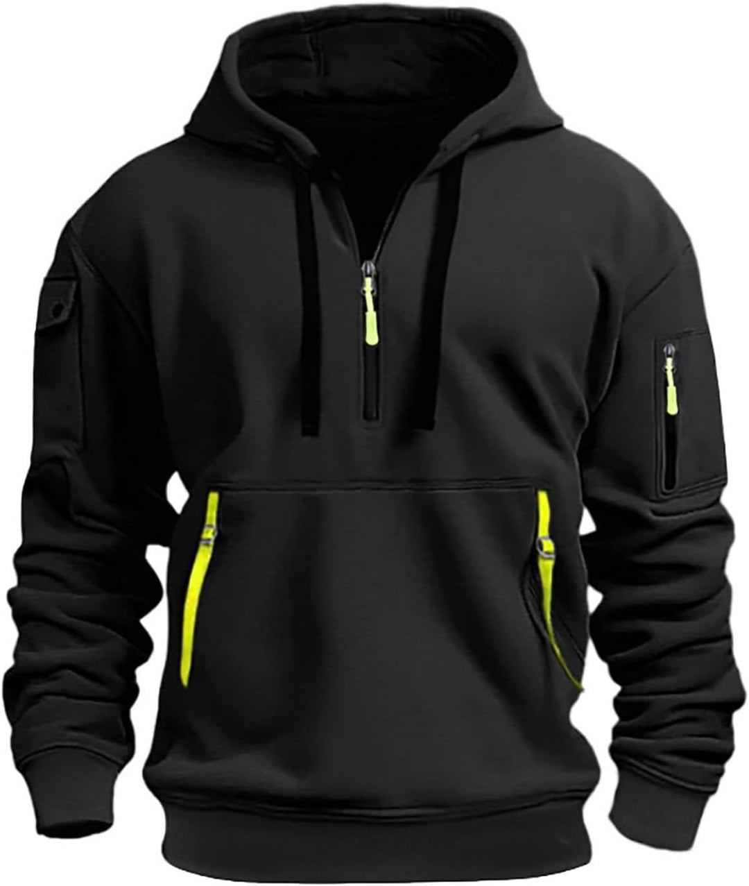 Ninja Hoodie Herren, Pullover Herren Rollkragen Hip Hop Pulli Kapuzenpullover Y2K Harajuku Hoodies G