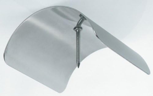 Alberts 205638 Pfostenkappe für abgerundete Holzpfosten | Edelstahl | 90 x 90 mm (Packung mit 2), 90