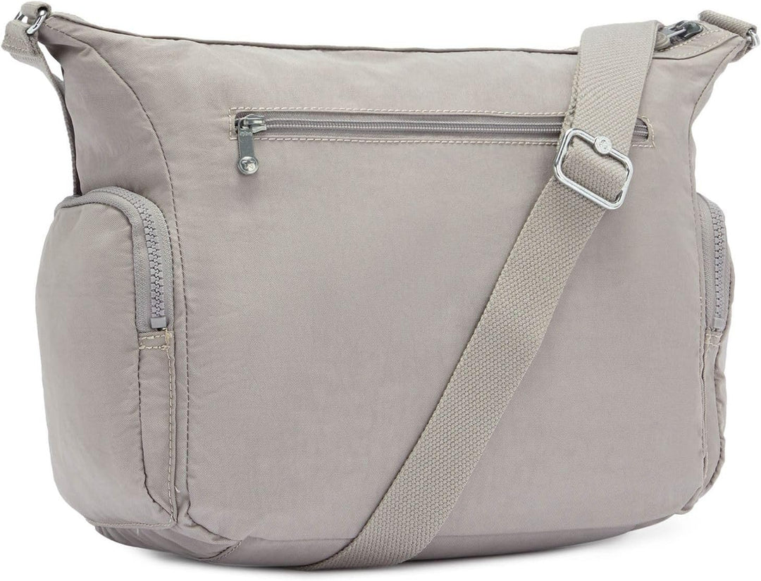 Kipling Damen Gabbie Crossbody, Grey Grau, 35.5x30x18.5 cm (B x H T) EU Einheitsgrösse Grey Gris, Ei