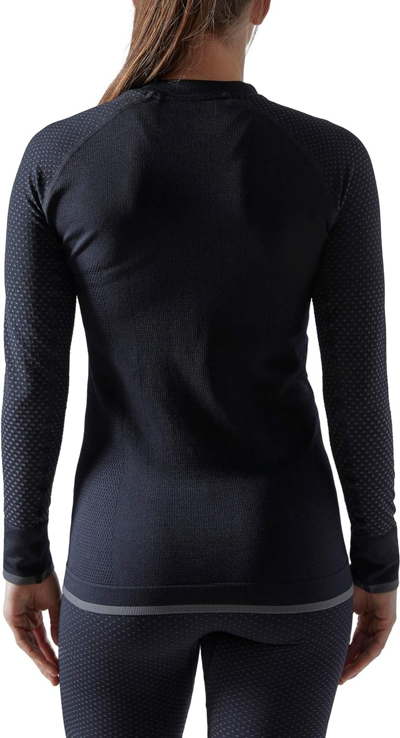 Craft Damen ADV Warm Fuseknit Intensity Ls W Oberteile L Schwarz, L Schwarz