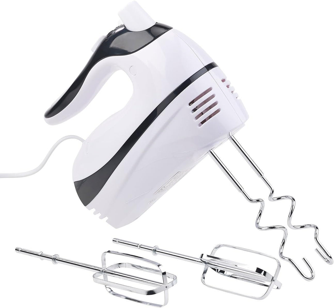 Rosenstein & Söhne Handmixer: Handrührer mit 5 Geschwindigkeiten & Turbo, 4 Haken, bis 500 Watt (Rüh