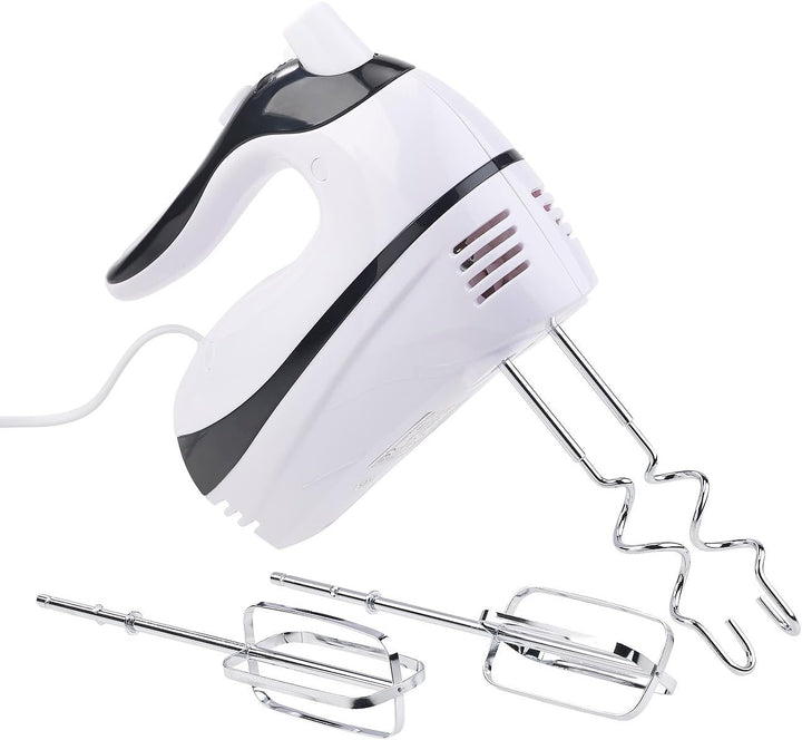 Rosenstein & Söhne Handmixer: Handrührer mit 5 Geschwindigkeiten & Turbo, 4 Haken, bis 500 Watt (Rüh