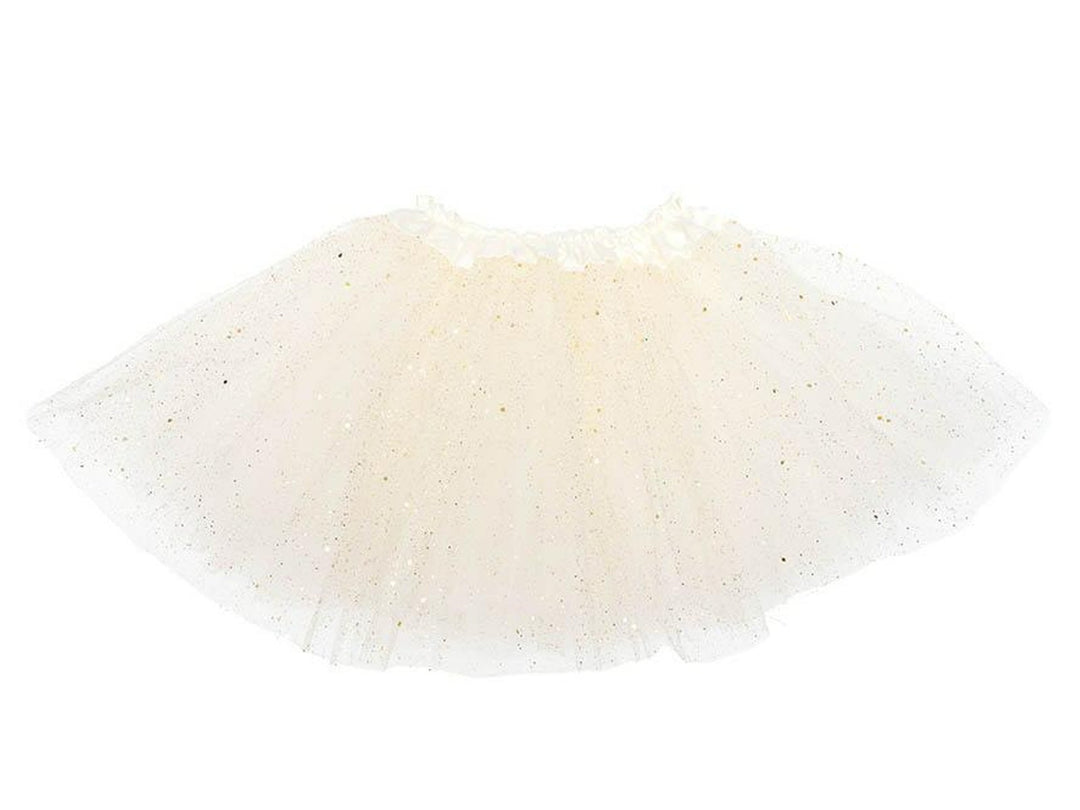 Tutu mit Glitzer, Weiss