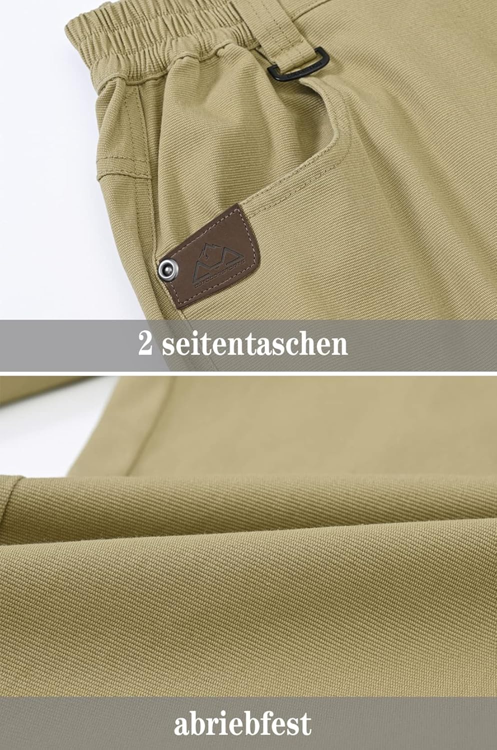 YSENTO Herren Cargohose Männer Arbeitshosen Stretch Chino Kargohosen Vintage Baggy Hosen Baumwolle 3
