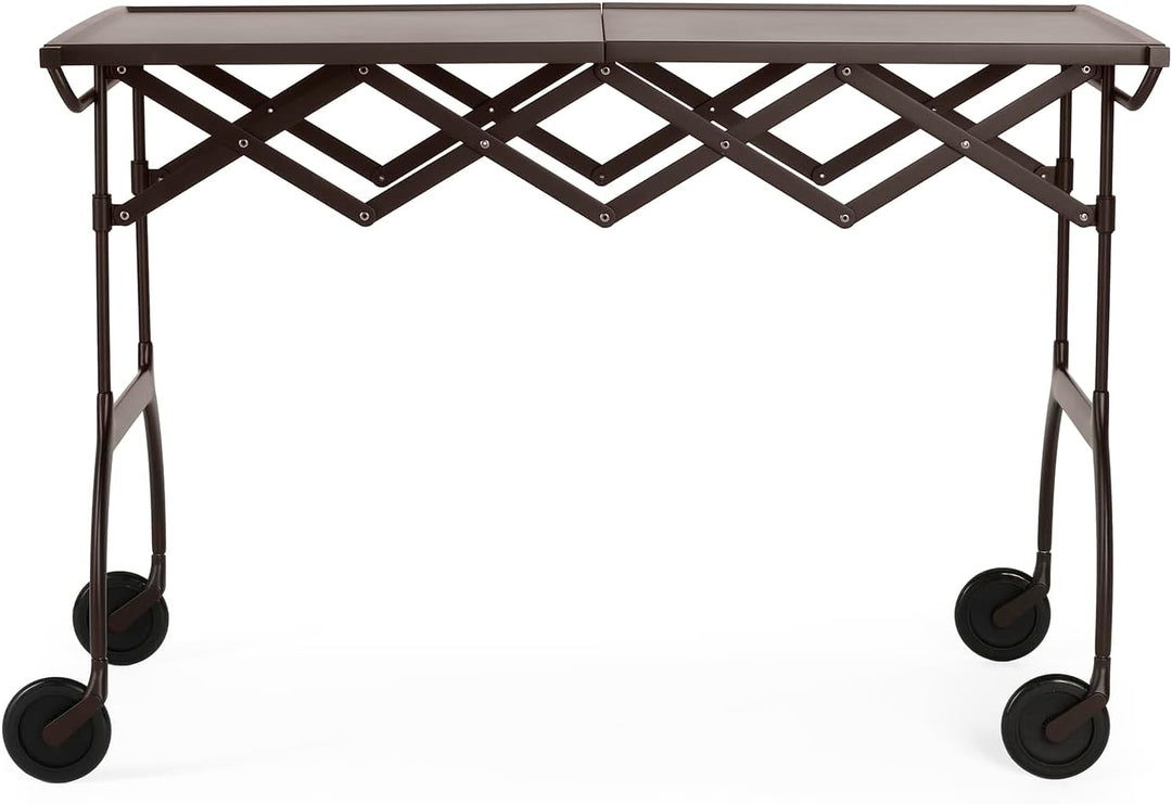 Kartell Battista, Servierwagen, Pflaume Pflaume Lackierter Struktur, Pflaume Lackierter Struktur