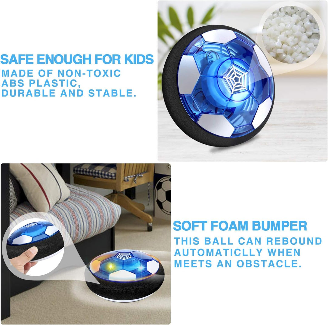 SUNACE Air Power Fussball Kinderspielzeug - Hover Ball Leistungsstarke LED Beleuchtung und Schaum St