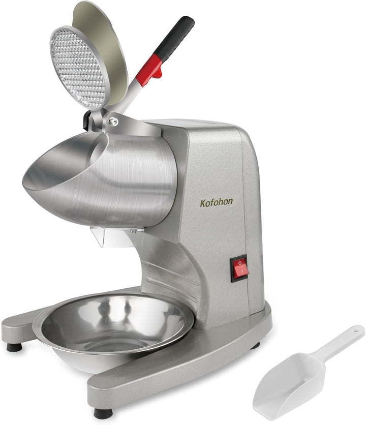KOFOHON ICE CRUSHER Eisrasierer, elektrischer Eisbrecher. Medium Silver, Medium Silver