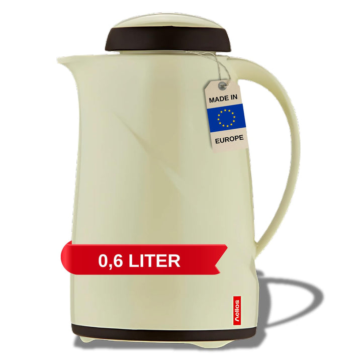 Helios Wave Kunststoff-Isolierkanne, vanille, 0,6 Liter Vanille 0,6 Liter, Vanille 0,6 Liter