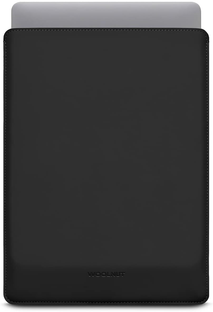 Woolnut Matte PU Sleeve Case Hülle Tasche für MacBook Pro 14 Zoll - Schwarz 14-inch MacBook Pro Schw