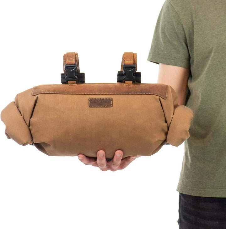 Gusti Lenkertasche Leder - Pedro D. Damen und Herren Fahrradtasche mit Befestigung Kuriertasche Lenk