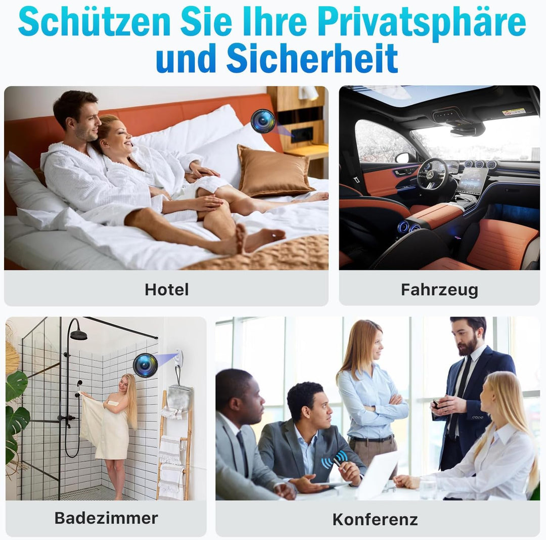 JMDHKK K18+ Versteckter Kamera Spionagekamera-Finder, Wanzendetektor, Magnetfeld-Detektor, Abhörgerä
