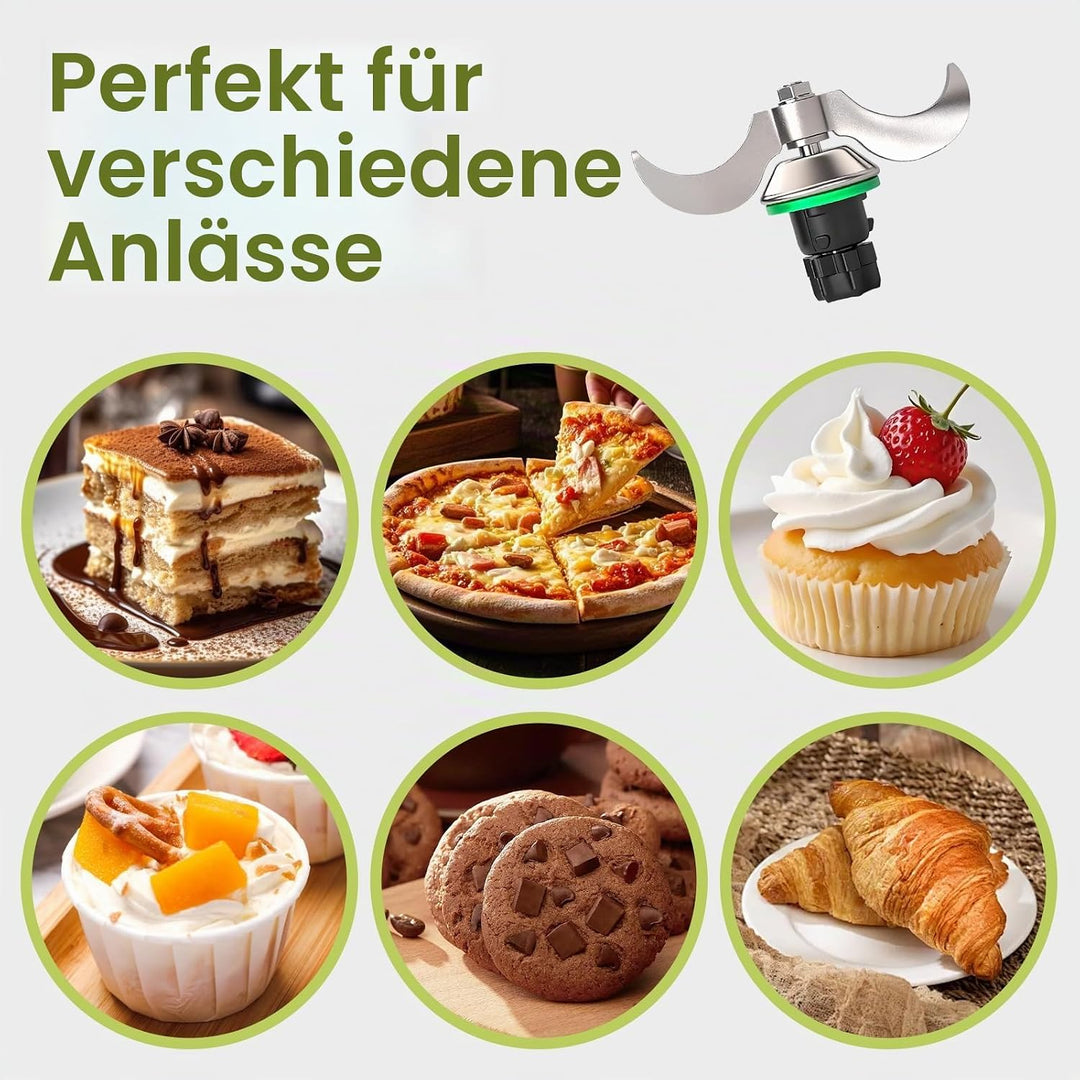 Teigmesser für Thermomix TM7 TM6 TM5, Ersatzteile Meistermix Knetmesser für Thermomix Messer, Mixmes
