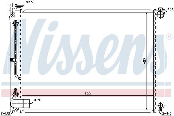 Nissens 646866 Kühlung Motor