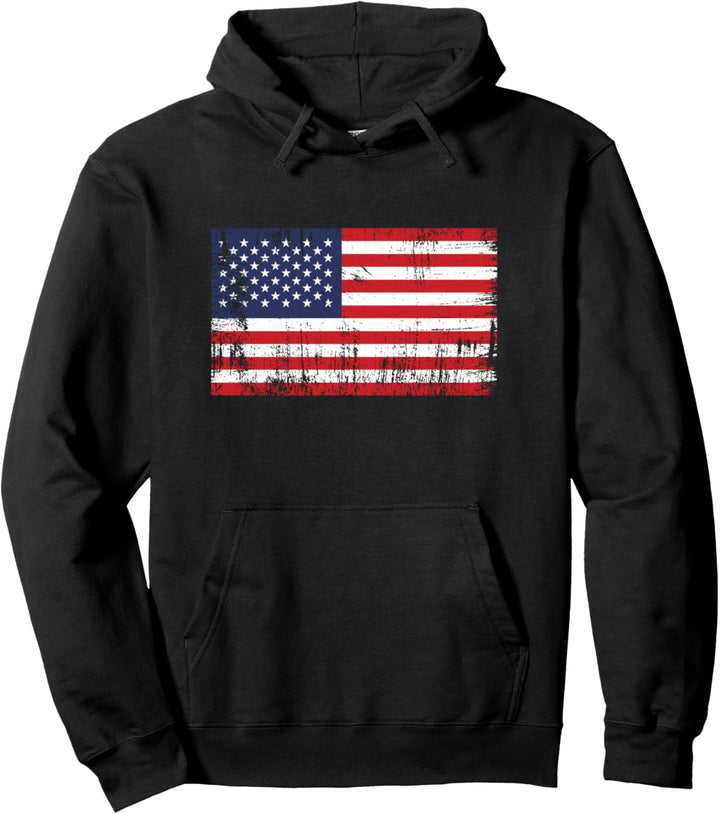 USA Fahne Amerikanische Flagge Geschenk US Fussball-Fan Pullover Hoodie