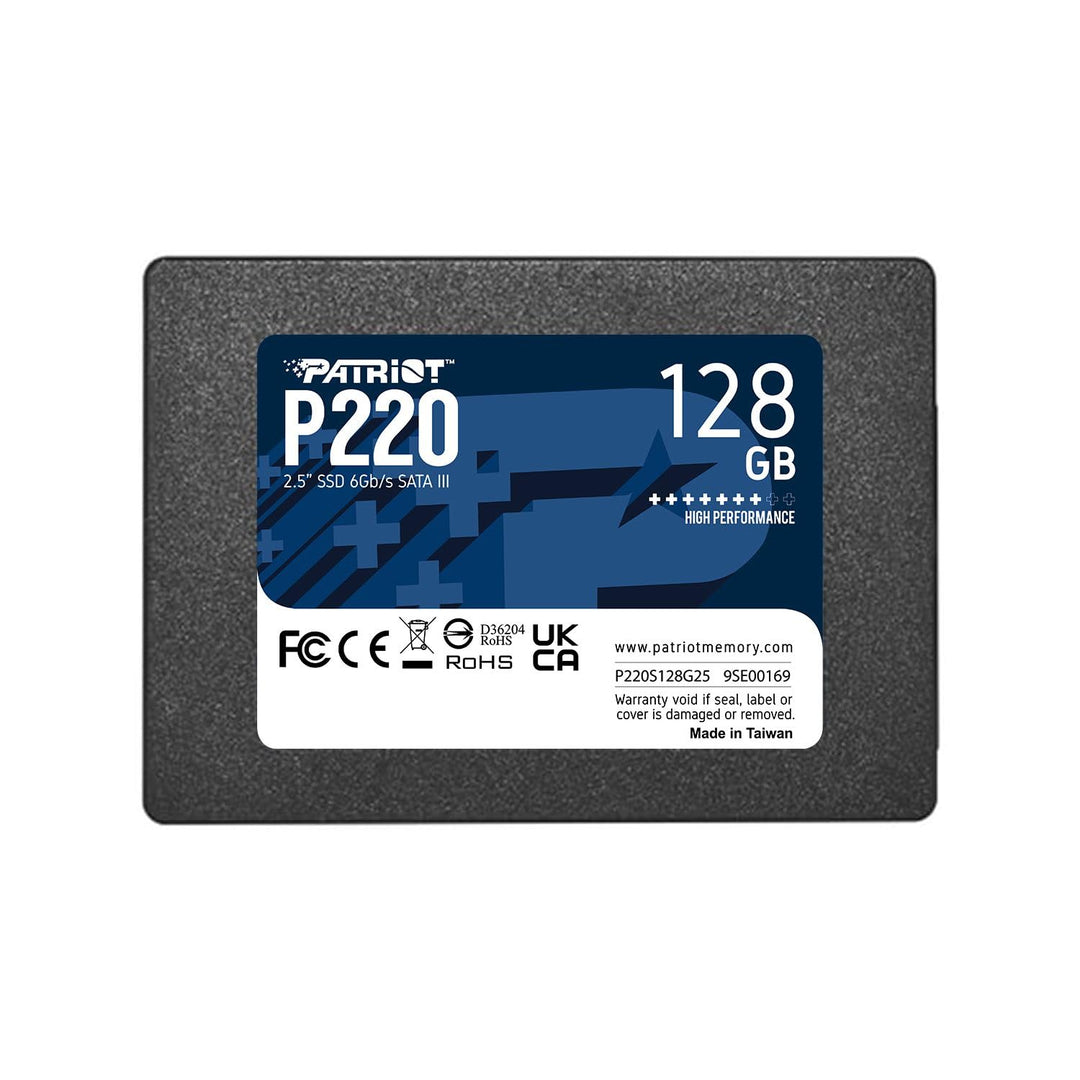 Patriot Memory P220 Internes Solid State Drive 128GB SSD SATA 3 2,5 Zoll, 128GB