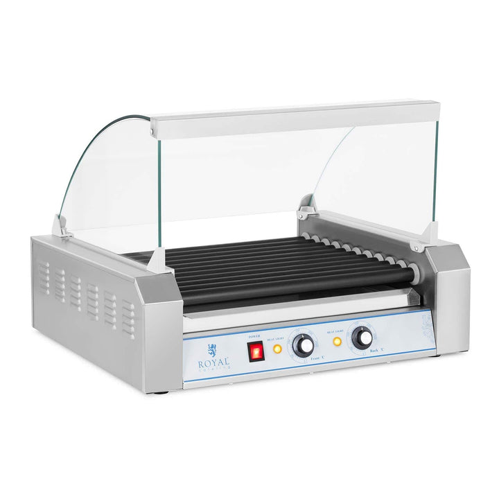 Royal Catering Hot Dog Grill Hot Dog Maschine Hot Dog Maker (11 Rollen, Platz für 20 Würstchen, tefl