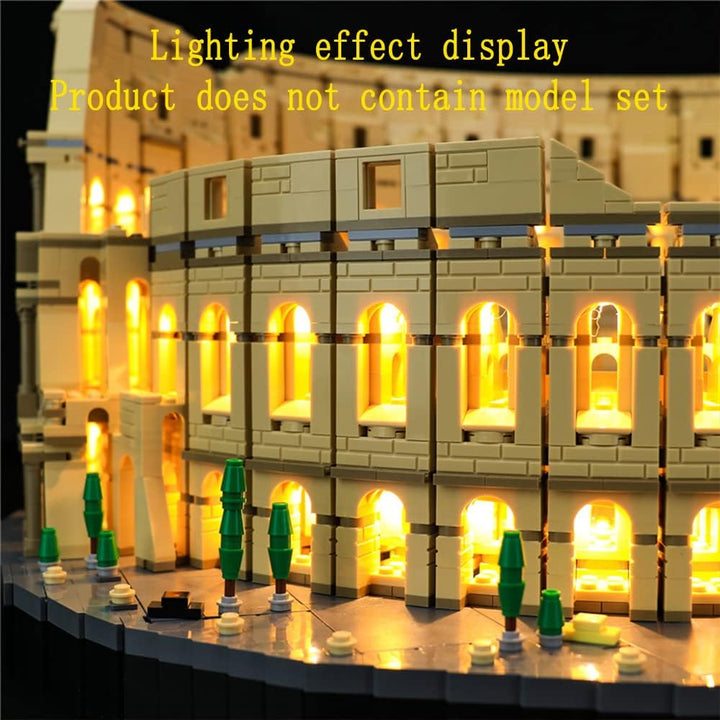 GEAMENT LED Licht-Set Kompatibel mit Lego Kolosseum (Colosseum) - Beleuchtungsset für Creator 10276