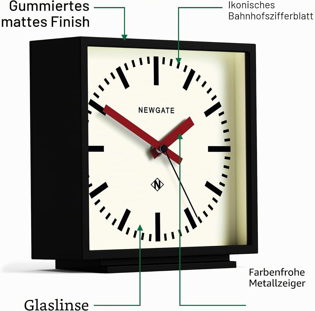 NEWGATE® Amp Silent Sweep Kaminuhr – 'No Tick' – eine Moderne Kaminuhr – Uhren für Wohnzimmer – Büro
