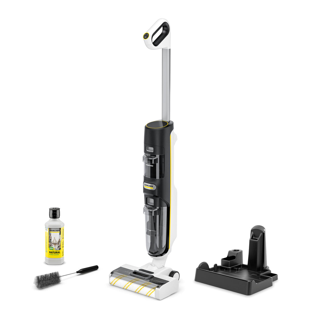 Karcher Saugwischer FCV 4 Natural N, kabelloser Saugwischer mit 4 Reinigungsmodi inkl. Natürlicher B