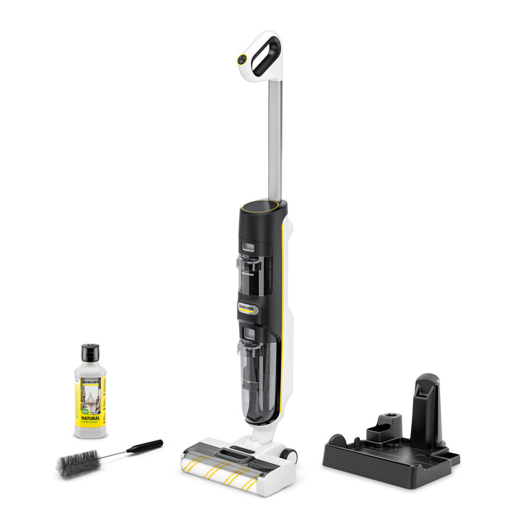 Karcher Saugwischer FCV 4 Natural N, kabelloser Saugwischer mit 4 Reinigungsmodi inkl. Natürlicher B