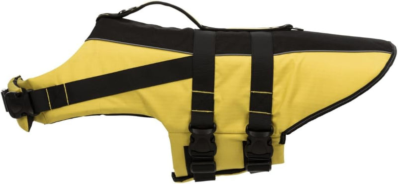 Trixie 30129 Schwimmweste für Hunde, XL, schwarz/gelb schwarz/gelb XL(1er Pack), schwarz/gelb XL(1er