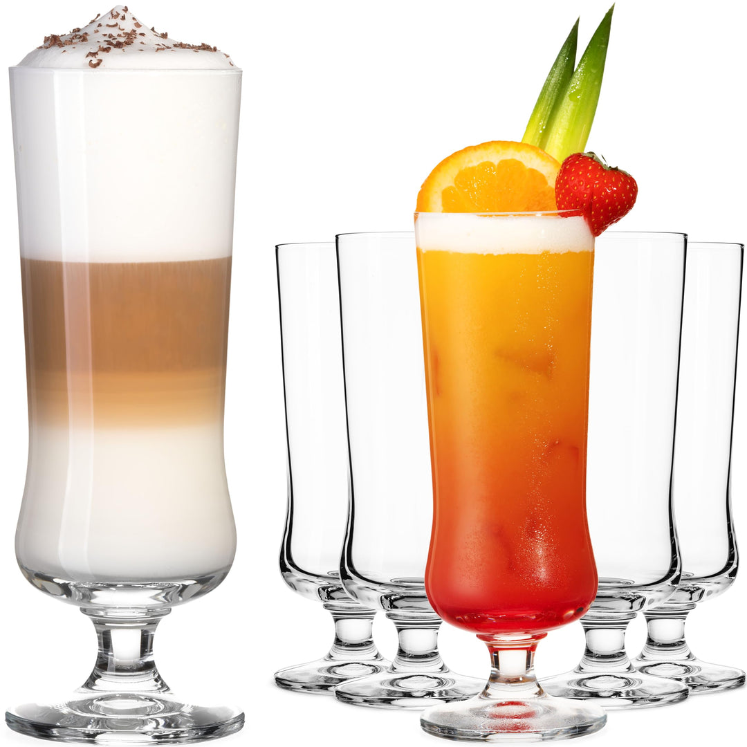 IMPERIAL glass Elegante Cocktailgläser aus Crystalline Glas 380ml Set 6-Teilig Longdrinkgläser Eiska