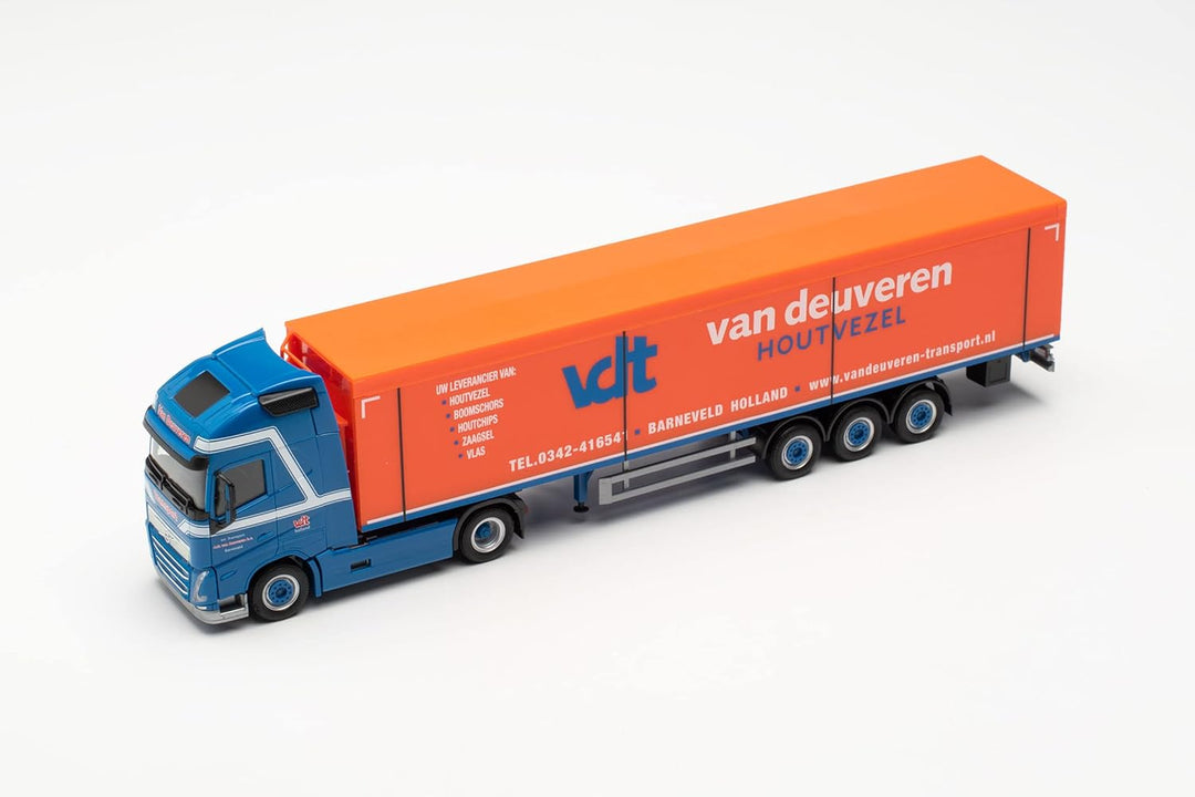 Herpa LKW Modell Volvo FH Gl. 2020 Schubboden-Sattelzug „Van Deuveren“, originalgetreu im Massstab 1