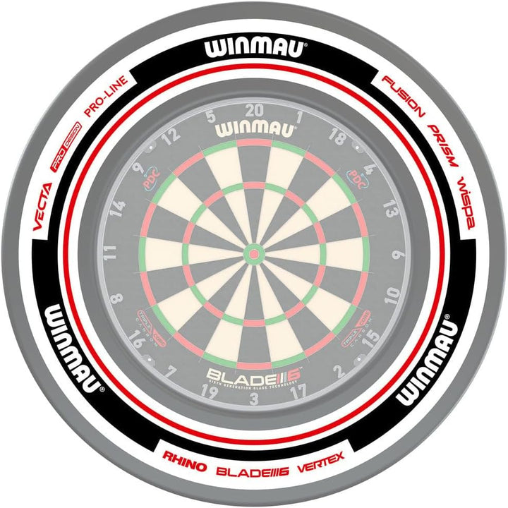 WINMAU Pro Line & Advance Original Dartboard Surround – robuster Schutzring/Wandprotektor für Dartsc