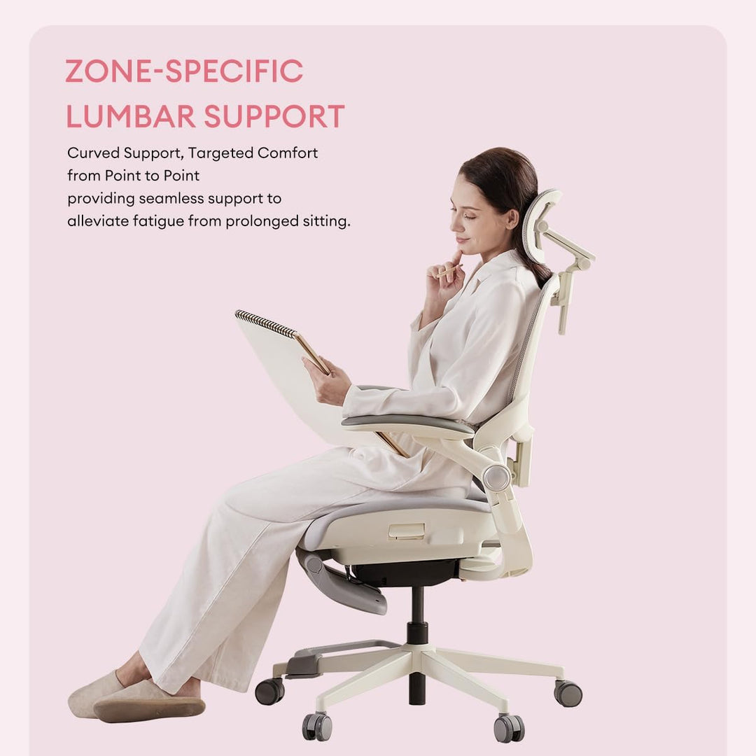 MUSSO E80 Muse FemmePosture™ Ergonomischer Bürostuhl für Frauen - 135° Neigung & 3D-Lendenstütze, 17