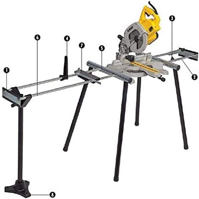 Dewalt Werkstückauflage mit Anschlag DE3495 (passend zu Tisch-/Kapp- und Gehrungssäge DW743N, zum ei