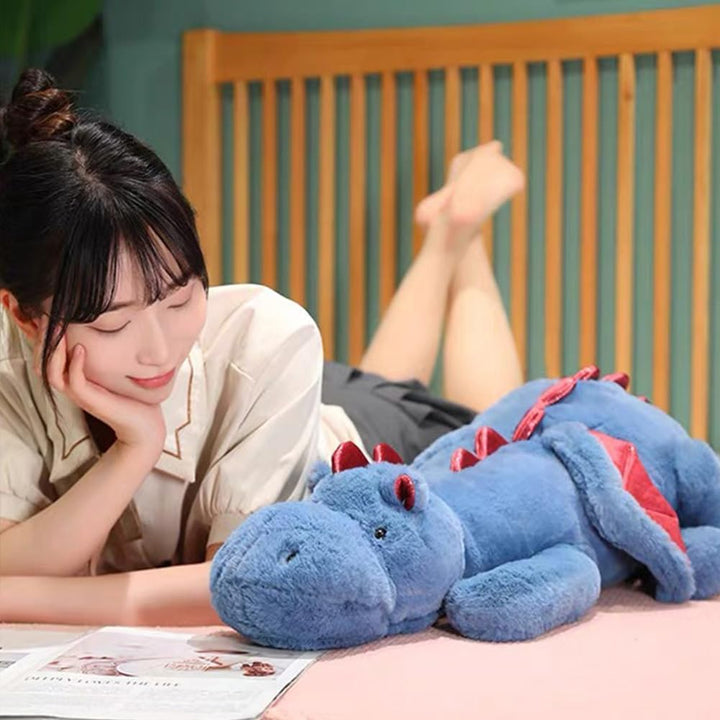 Weighted Stuffed Animal, 110CM Weicher Drachen Spielzeug, 4.5KG Sensory Toy für Kinder & Erwachsene