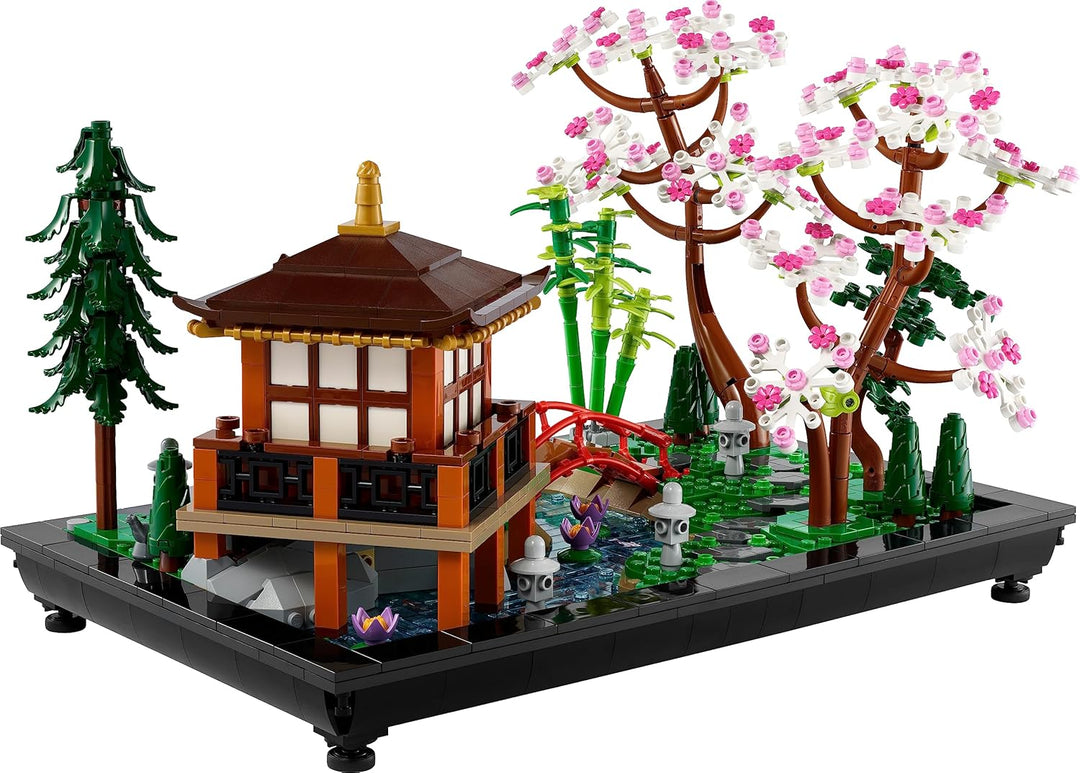 LEGO 10315 Icons Garten der Stille, Botanical Zen-Garten-Set für Erwachsene mit Lotusblumen, anpassb