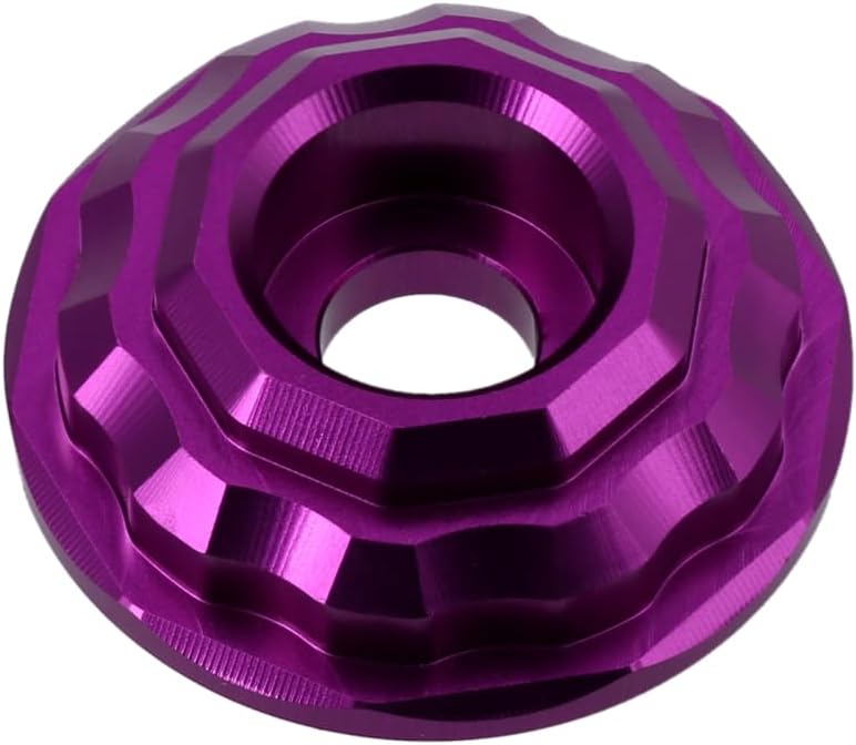 Set: CNC Unterlegscheibe 32mm für Stossdämpfer/Federbein, Violett - für S51, S50, S70, S53, S83