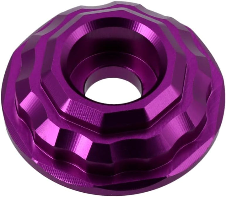 Set: CNC Unterlegscheibe 32mm für Stossdämpfer/Federbein, Violett - für S51, S50, S70, S53, S83