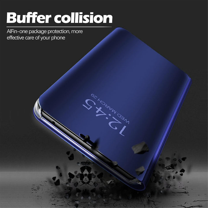 für Samsung S26 Ultra Hülle Clear View Spiegel Handyhülle für Samsung Galaxy S26 Ultra Flip Case Han