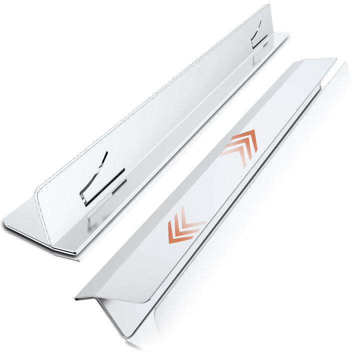 2 Stück küchenleiste arbeitsplatte,Edelstahl Stove Gap Cover Für Herdplatten Breite 0.79 Zoll&verste