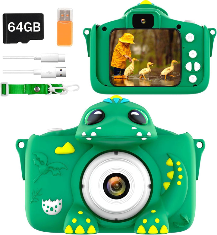 Adicop Kinderkamera Digitalkamera 1080P 2.0 Zoll Bildschirm Fotokamera Kinder Kamera Fotoapparat mit