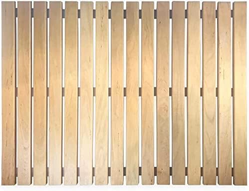 SudoreWell® Badematte Duschmatte Baderost aus Roterle 100 x 60 x 1,5cm (AP-10 GW) Badematte Duschmat