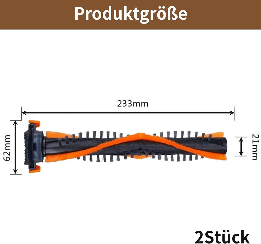 2 Stück Ersatzbürste für Philips CP0667, Zubehör für Philips Speedpro Max 360° FC6 XC7/8, Rollendüse