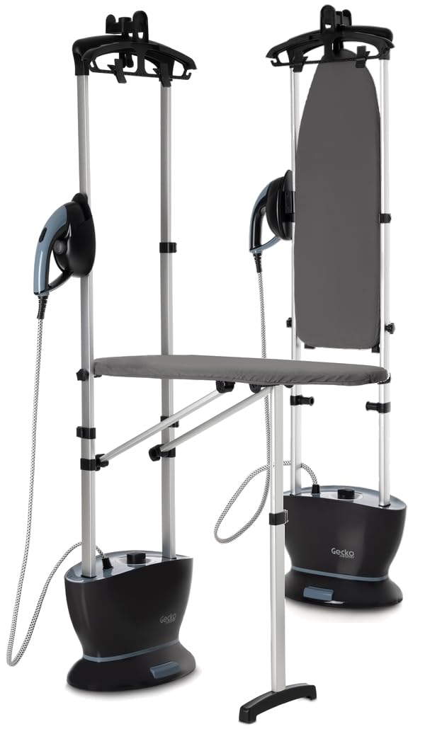 2-in-1 Dampfglätter mit Bügeltisch – All-in-One Gerät 2400W, 4 bar, 50 g/min – Vertikales & Horizont