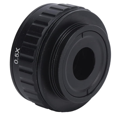 Mikroskopadapter 0,5X Adapterobjektiv 38 mm C-Mount-Adapter Trinokularer Stereo-Mikroskoptubus für d