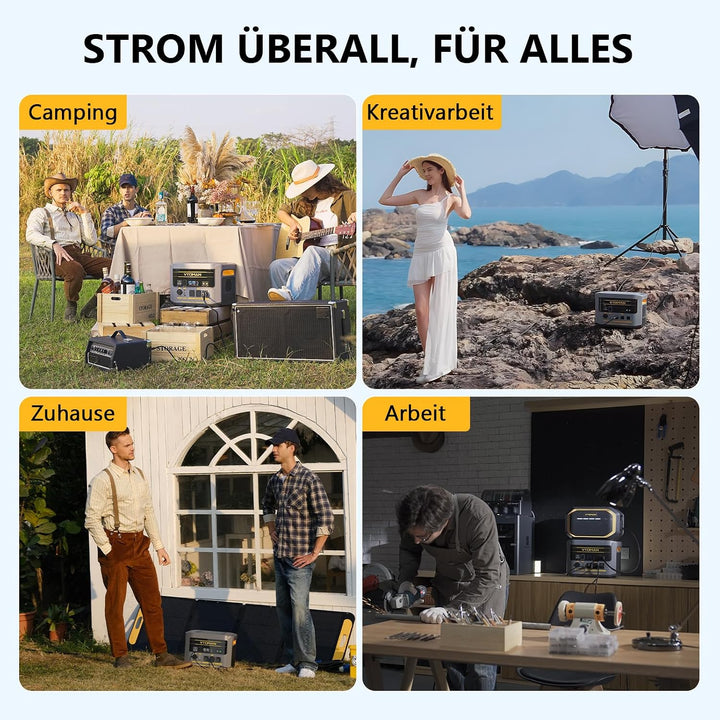 VTOMAN FlashSpeed 2400 Tragbare Powerstation mit Überbrückungskabel, FlashSpeed 2400
