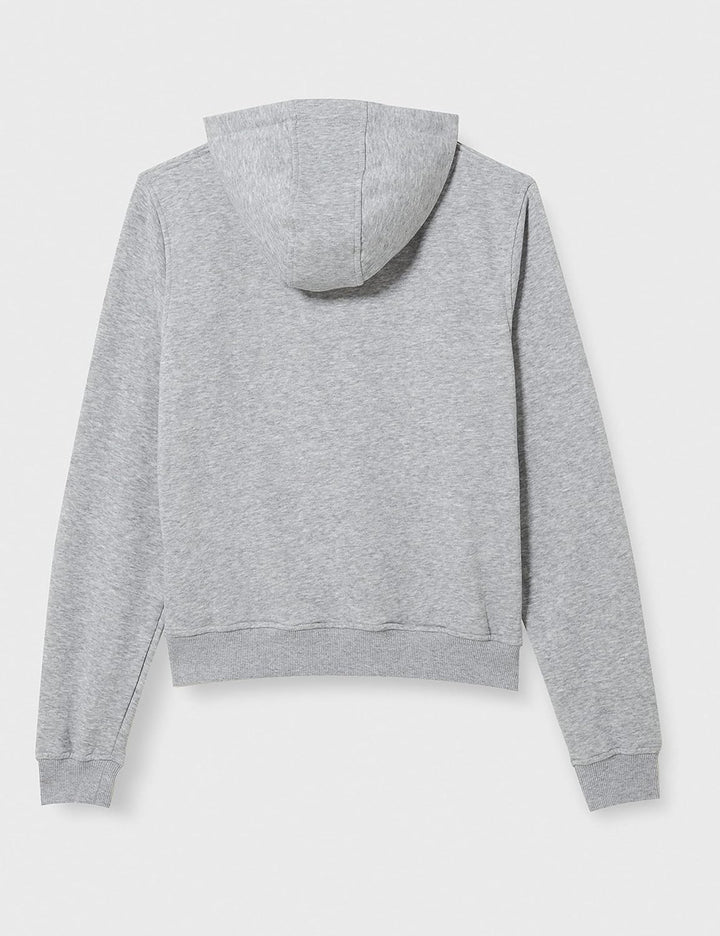 Build Your Brand Mädchen Hooded Sweatshirt, Heather Grey