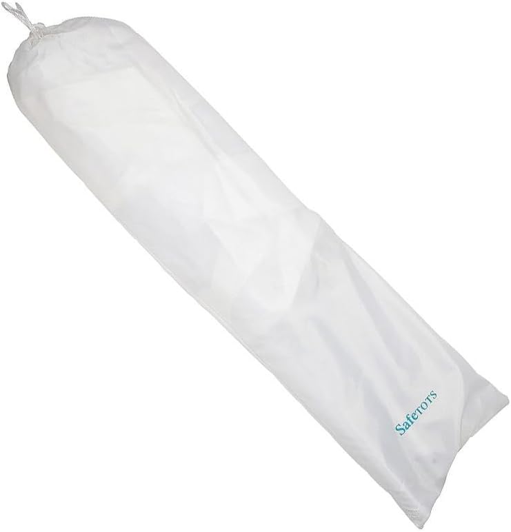 Safetots Extra Breites Bettgitter Weiss, 140cm breit x 50cm hoch, Bettschutzgitter für Kleinkinder z